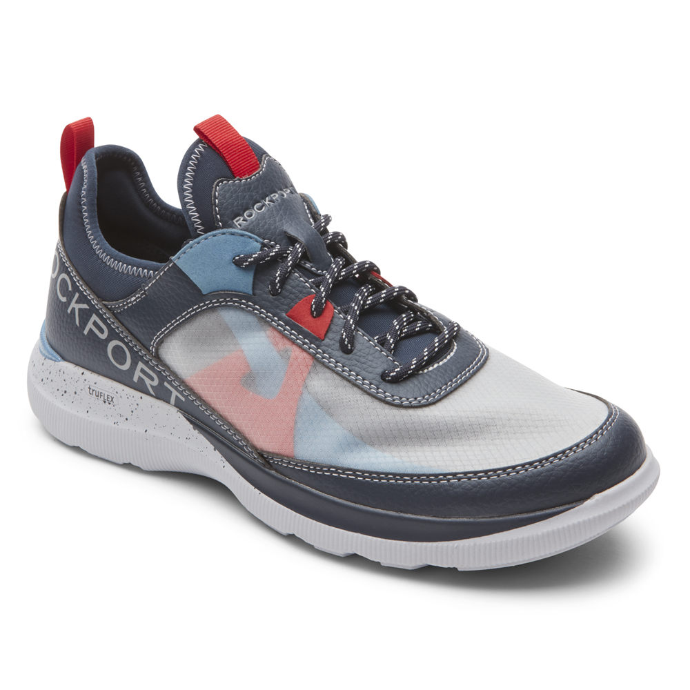 Rockport Joggesko Herre Blå - Truflex Hybrid Mudguard Tie - MDZI21958